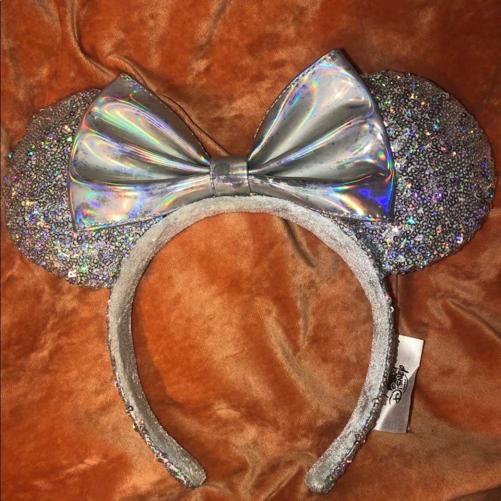Silver Sequin Disney Park Ears